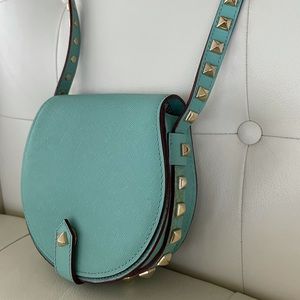 Rebecca Minkoff Skylar Saffiano Stud Crossbody NEW